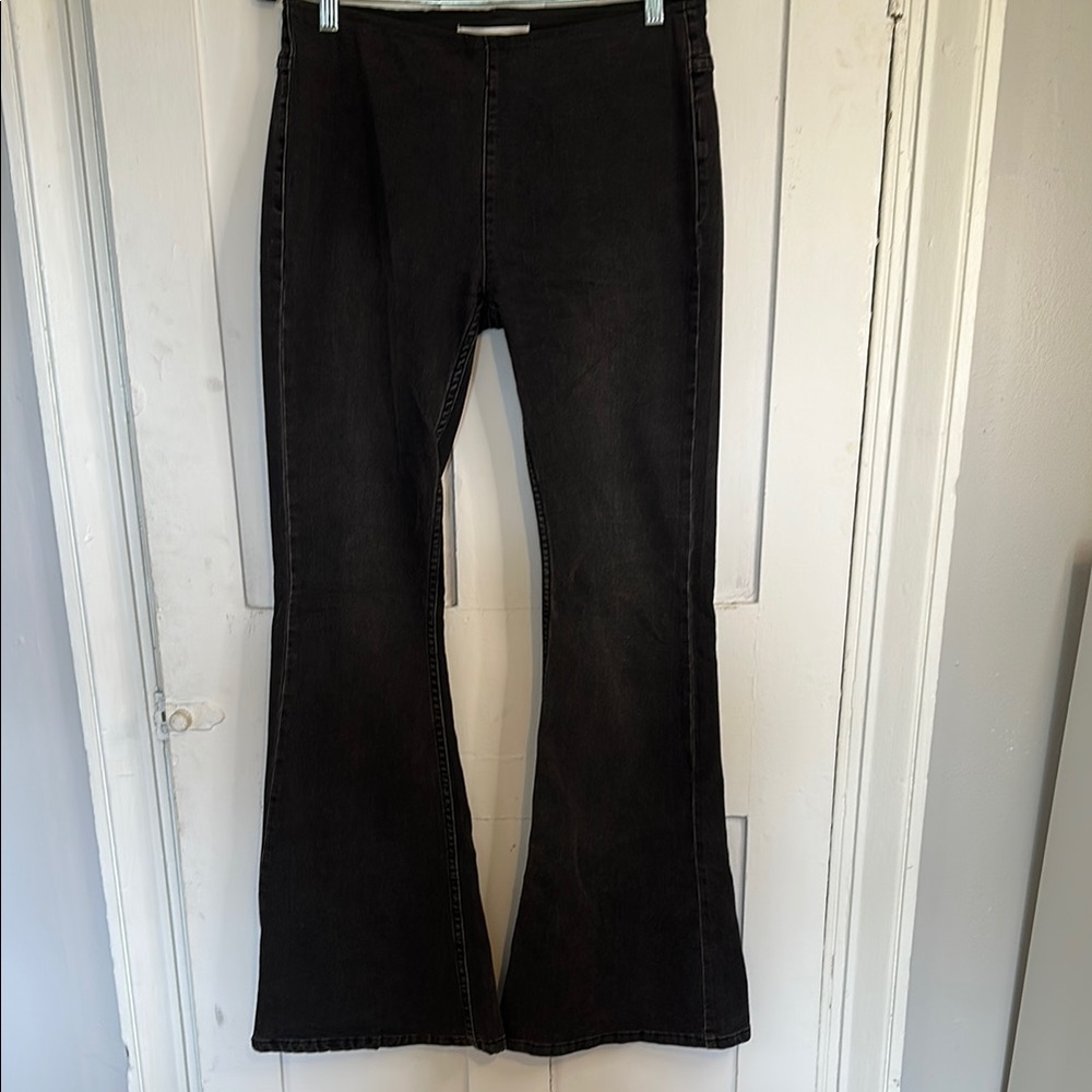 Women's Black Flared Jeans